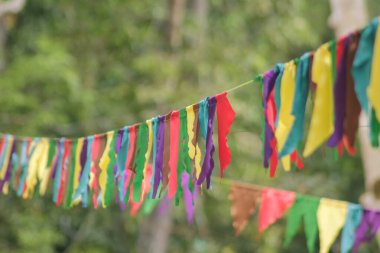 Renkli bayrak ya da flama zinciri