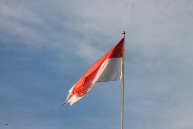 Indonesian Flag, The Red and white Flag, national symbol of Indonesia.