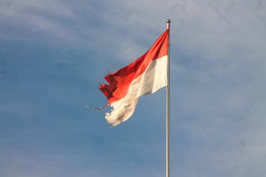 Indonesian Flag, The Red and white Flag, national symbol of Indonesia.