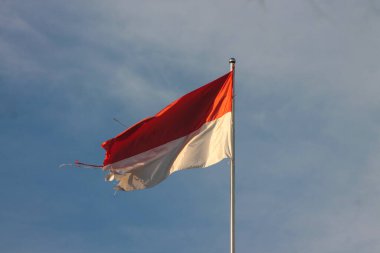 Indonesian Flag, The Red and white Flag, national symbol of Indonesia.