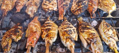 ızgarada Balık Pişirme