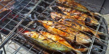 ızgarada Balık Pişirme