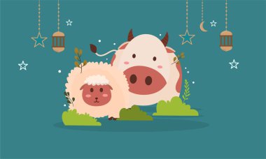 Kurban Bayramı için vektör arkaplanı