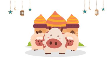 Kurban Bayramı için vektör arkaplanı