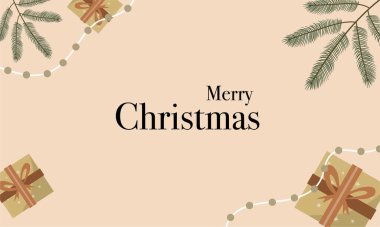 Mutlu noeller için afiş arkaplanı illüstrasyon vektörü