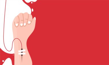 Dünya kan bağışı günü illüstrasyon vektörü