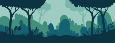 tropikal manzara vektör arkaplan tasarımını ayır