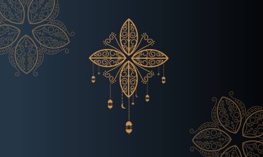 ramadan kareem background banner vector set with luxury ornament ramadan eid mubarak background