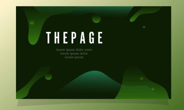 İniş sayfası web arkaplanı için soyut sıvı gradyan renk vektör tasarımı