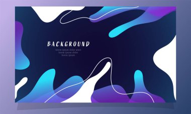 İniş sayfası web arkaplanı için soyut sıvı gradyan renk vektör tasarımı