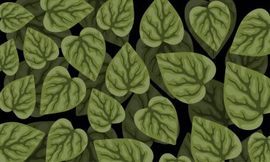 leaves illustration background for forest ecology nature background 