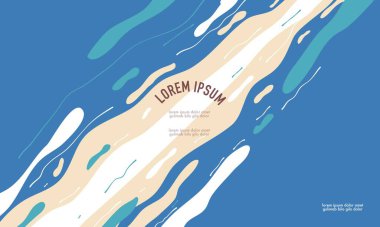 Broşür ve broşür için soyut akışkan arkaplan tasarım vektörü