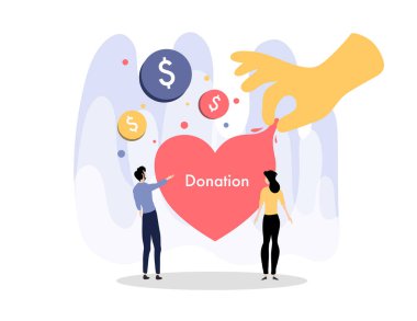 Uluslararası bağış günü el çizimi illüstrasyon vektör tasarımı