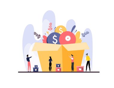 Uluslararası bağış günü el çizimi illüstrasyon vektör tasarımı