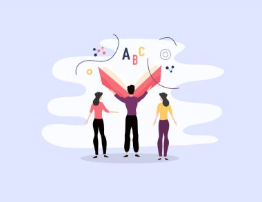 Öğretmen etkinliği için öğretmenler günü illüstrasyon vektör tasarımı