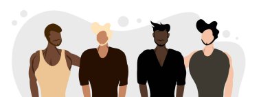 Nüfus çeşitliliği etkinliği için farklı cilt yüze ve vücuda sahip insanlar