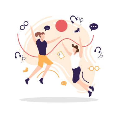 Gençlik olayı için gençlik günü illüstrasyon vektör tasarımı 