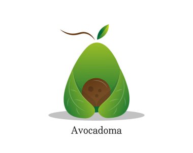 Avokado Logo Tasarım Vektörü 
