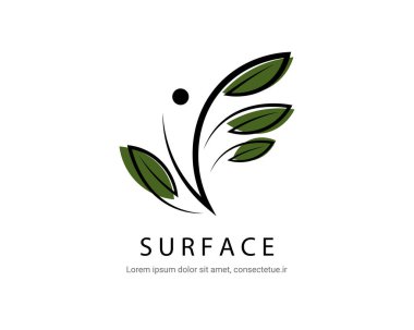 Çevre Doğal Logosu Yeşil ve Sürdürülebilir Tasarım