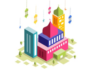 Isometric Camii Ramazan Resimleri