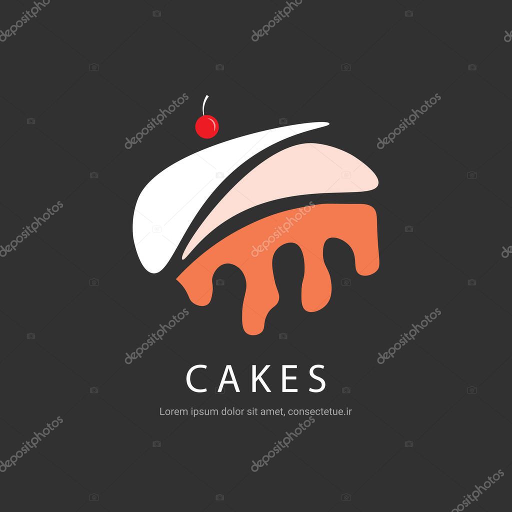 Vector sweet Cake Logo Design