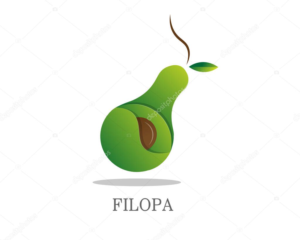 Avocado Logo Design vector