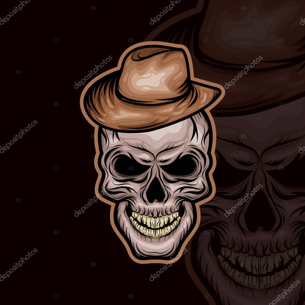 Skull Logo - Bold, Edgy, and Dark Design