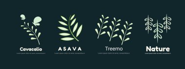 Çevre ve Organik Markalar için Doğal Yaprak Logosu Tasarımı