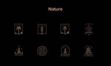 Çevre dostu, organik ve sürdürülebilirlik markaları için Doğa Logosu Tasarımı