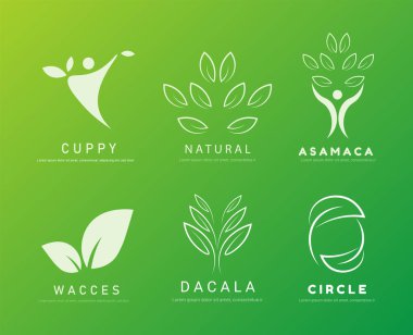 Çevre dostu, organik ve sürdürülebilirlik markaları için Doğa Logosu Tasarımı