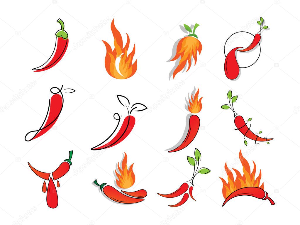 Hot Chili Illustration for Spicy Food and Sauce Branding