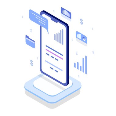 Isometric Computing Business Illustration Vector Modern izometrik vektör çizimi dijital cihazlar, ofis kurulumu, takım çalışması ve bulut teknolojisi içeren bir bilgisayar işi konsepti