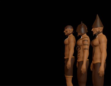 Ürkütücü 3 boyutlu Cadılar Bayramı Karakterleri Ürkütücü sezon tasarımları