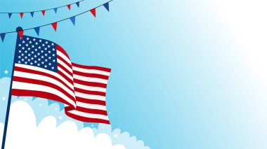 ABD bayrağı ile arka plan