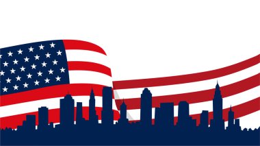 Amerika Birleşik Devletleri 'nin vektör illüstrasyonu