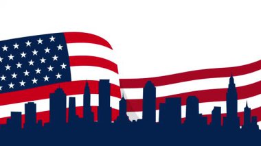 Amerikan Bağımsızlık günü kartı 