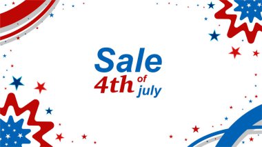 Amerikan bayrağıyla Bağımsızlık Günü bayrağı