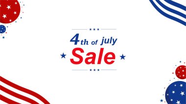 Bağımsızlık Günü arka planında yıldızlar ve çizgiler, vektör