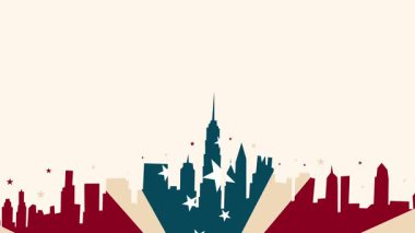 New York şehrinin silüeti