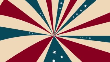 Güneş ışınlarında Amerikan bayrağı
