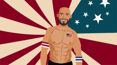 Amerikalı bir futbolcunun vektör görüntüsü