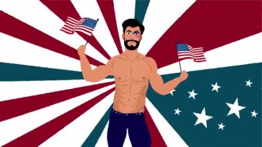 Mutlu Bağımsızlık günü kutlamaları.