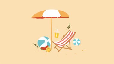 Şemsiyeli plaj sandalyesi