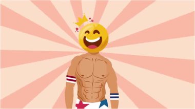 emoji günü arkaplan hareketi canlandırma videosu