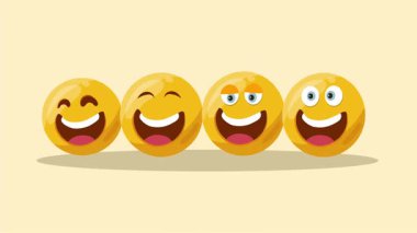 emoji günü arkaplan hareketi canlandırma videosu