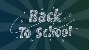 Renkli Eğitimli Çocuklar İçin Mutlu ve Heyecanlı Okul Günlerine Dönüş Animasyonu