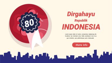17 Ağustos 'ta Endonezya' nın Bağımsızlık Gününü Gururlu Ruhlar Birliği Ulusal Kahramanlar Kırmızı Beyaz Bayrak Arkaplanıyla Kutlayın