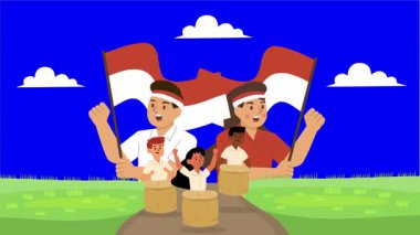 Endonezya 'nın Bağımsızlık Günü' nün coşkulu ruhunu güçlü görseller, vatansever müzikler ve ulusun kırmızı ve beyaz gururuyla kutlayın.