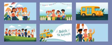 Renkli karatahta şablonları, eğitim temaları ve eğlenceli öğrenme tasarımları içeren okul arka plan destesine geri dön