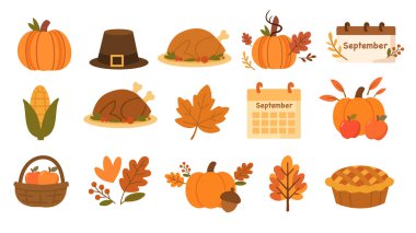 Balkabaklarıyla belirlenmiş şükran günü.